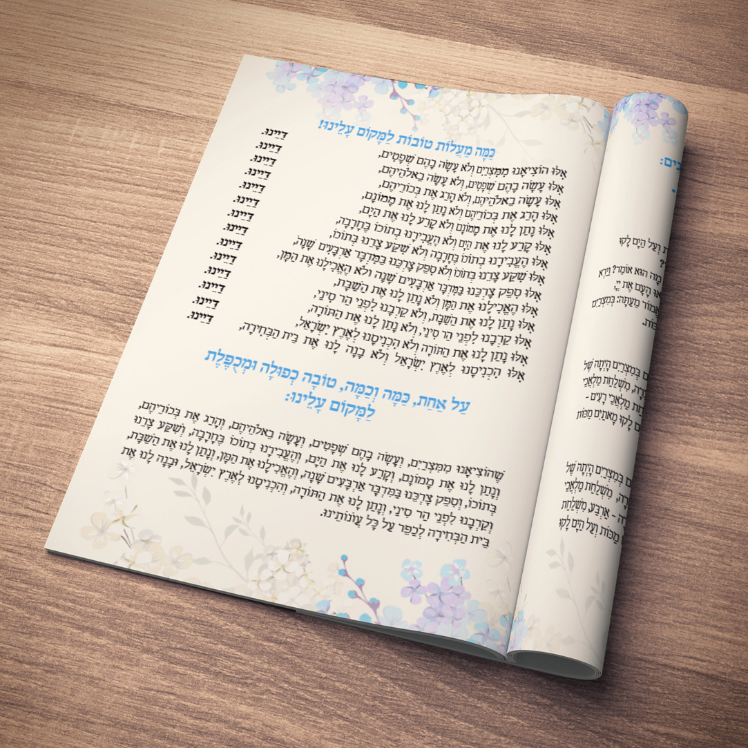 הגדה פרחים כחול